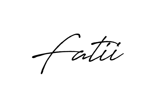 Also You can easily find your signature by using the search form. We will create Fatii name handwritten signature images for you free of cost using Antro_Vectra_Bolder sign style. Fatii signature style 7 images and pictures png