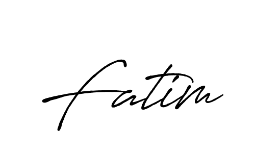 Fatim stylish signature style. Best Handwritten Sign (Antro_Vectra_Bolder) for my name. Handwritten Signature Collection Ideas for my name Fatim. Fatim signature style 7 images and pictures png
