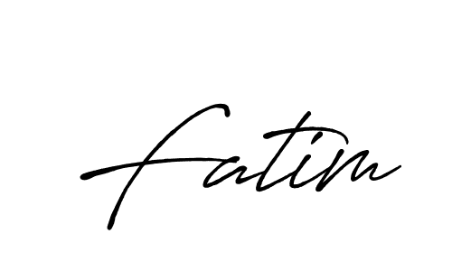 Fatim stylish signature style. Best Handwritten Sign (Antro_Vectra_Bolder) for my name. Handwritten Signature Collection Ideas for my name Fatim. Fatim signature style 7 images and pictures png