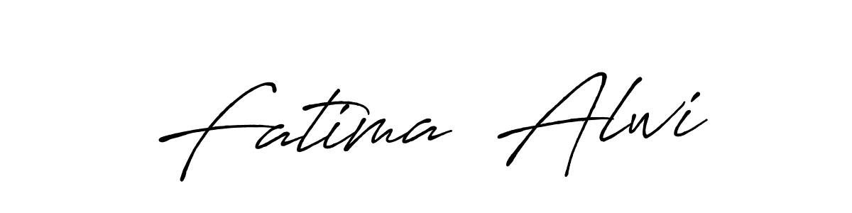 Make a beautiful signature design for name Fatima  Alwi. With this signature (Antro_Vectra_Bolder) style, you can create a handwritten signature for free. Fatima  Alwi signature style 7 images and pictures png