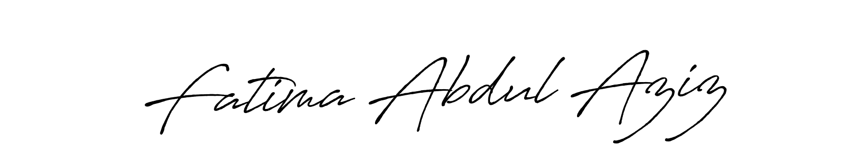 How to make Fatima Abdul Aziz name signature. Use Antro_Vectra_Bolder style for creating short signs online. This is the latest handwritten sign. Fatima Abdul Aziz signature style 7 images and pictures png