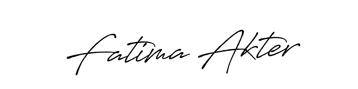 Use a signature maker to create a handwritten signature online. With this signature software, you can design (Antro_Vectra_Bolder) your own signature for name Fatima Akter. Fatima Akter signature style 7 images and pictures png