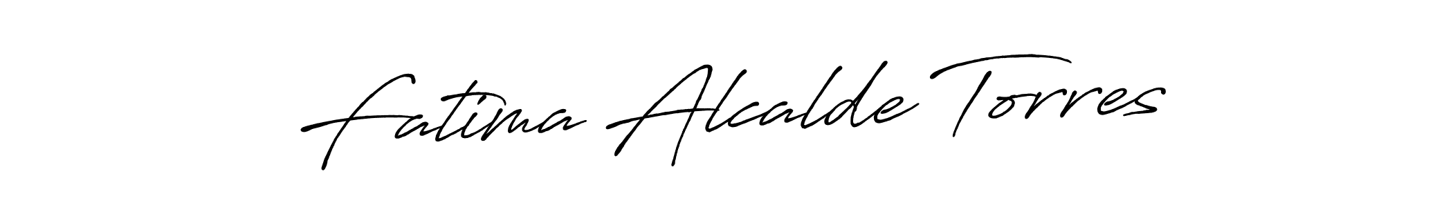 Make a short Fatima Alcalde Torres signature style. Manage your documents anywhere anytime using Antro_Vectra_Bolder. Create and add eSignatures, submit forms, share and send files easily. Fatima Alcalde Torres signature style 7 images and pictures png