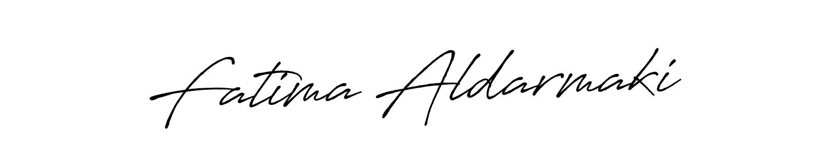 Make a beautiful signature design for name Fatima Aldarmaki. With this signature (Antro_Vectra_Bolder) style, you can create a handwritten signature for free. Fatima Aldarmaki signature style 7 images and pictures png