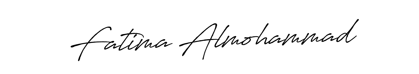 Make a beautiful signature design for name Fatima Almohammad. With this signature (Antro_Vectra_Bolder) style, you can create a handwritten signature for free. Fatima Almohammad signature style 7 images and pictures png