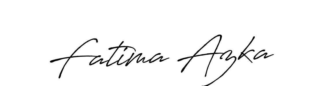 Also we have Fatima Azka name is the best signature style. Create professional handwritten signature collection using Antro_Vectra_Bolder autograph style. Fatima Azka signature style 7 images and pictures png