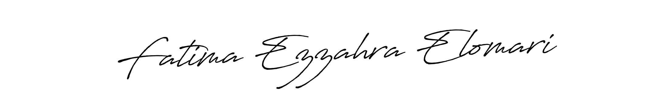 Design your own signature with our free online signature maker. With this signature software, you can create a handwritten (Antro_Vectra_Bolder) signature for name Fatima Ezzahra Elomari. Fatima Ezzahra Elomari signature style 7 images and pictures png