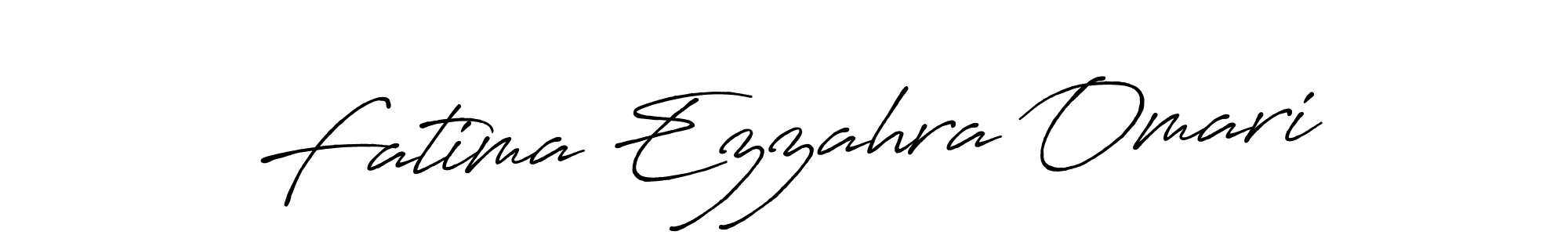 Design your own signature with our free online signature maker. With this signature software, you can create a handwritten (Antro_Vectra_Bolder) signature for name Fatima Ezzahra Omari. Fatima Ezzahra Omari signature style 7 images and pictures png
