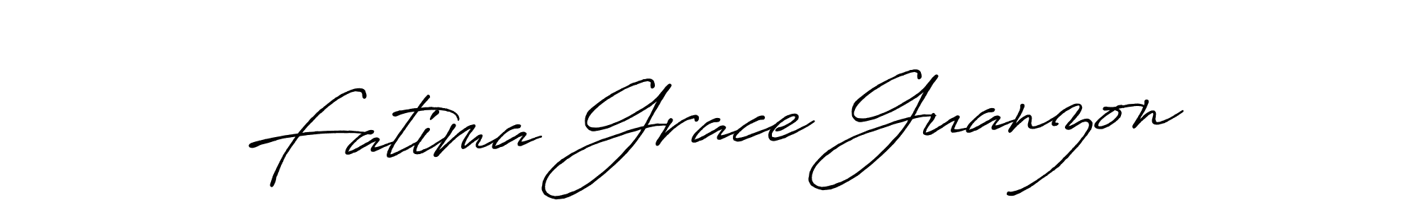 Also we have Fatima Grace Guanzon name is the best signature style. Create professional handwritten signature collection using Antro_Vectra_Bolder autograph style. Fatima Grace Guanzon signature style 7 images and pictures png