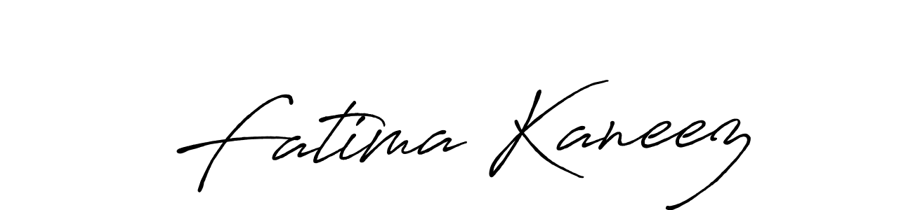 Make a beautiful signature design for name Fatima Kaneez. With this signature (Antro_Vectra_Bolder) style, you can create a handwritten signature for free. Fatima Kaneez signature style 7 images and pictures png