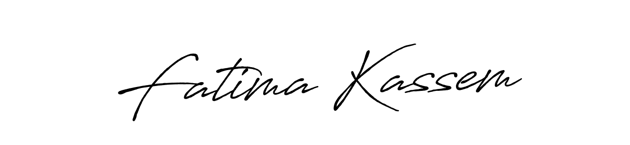 Use a signature maker to create a handwritten signature online. With this signature software, you can design (Antro_Vectra_Bolder) your own signature for name Fatima Kassem. Fatima Kassem signature style 7 images and pictures png