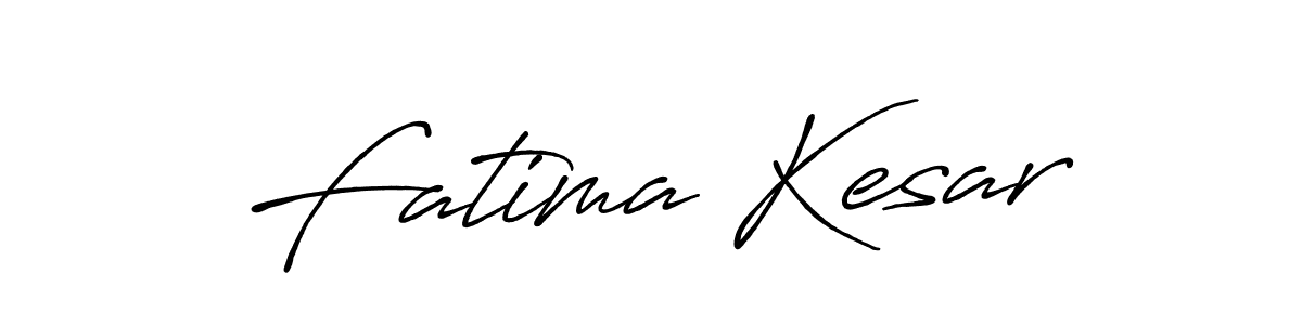 Make a beautiful signature design for name Fatima Kesar. With this signature (Antro_Vectra_Bolder) style, you can create a handwritten signature for free. Fatima Kesar signature style 7 images and pictures png