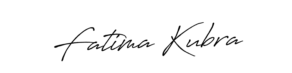 Make a beautiful signature design for name Fatima Kubra. With this signature (Antro_Vectra_Bolder) style, you can create a handwritten signature for free. Fatima Kubra signature style 7 images and pictures png