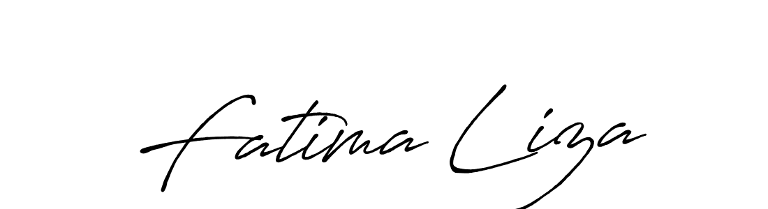 How to make Fatima Liza signature? Antro_Vectra_Bolder is a professional autograph style. Create handwritten signature for Fatima Liza name. Fatima Liza signature style 7 images and pictures png