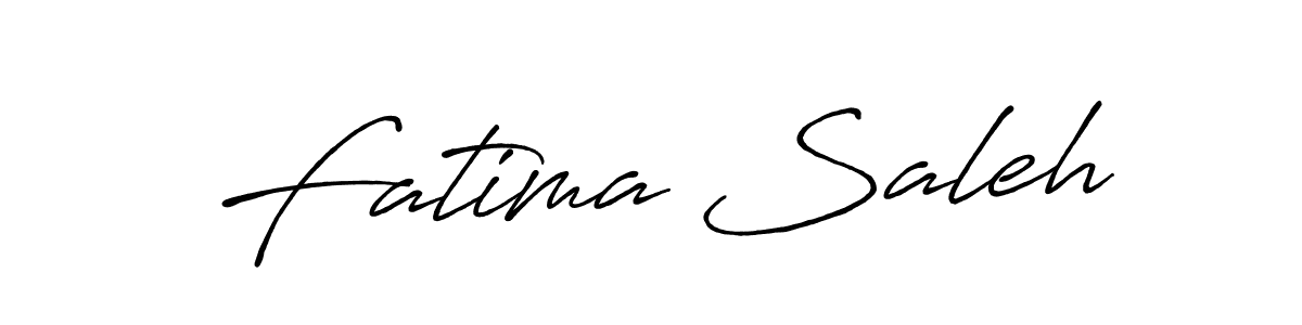 Create a beautiful signature design for name Fatima Saleh. With this signature (Antro_Vectra_Bolder) fonts, you can make a handwritten signature for free. Fatima Saleh signature style 7 images and pictures png