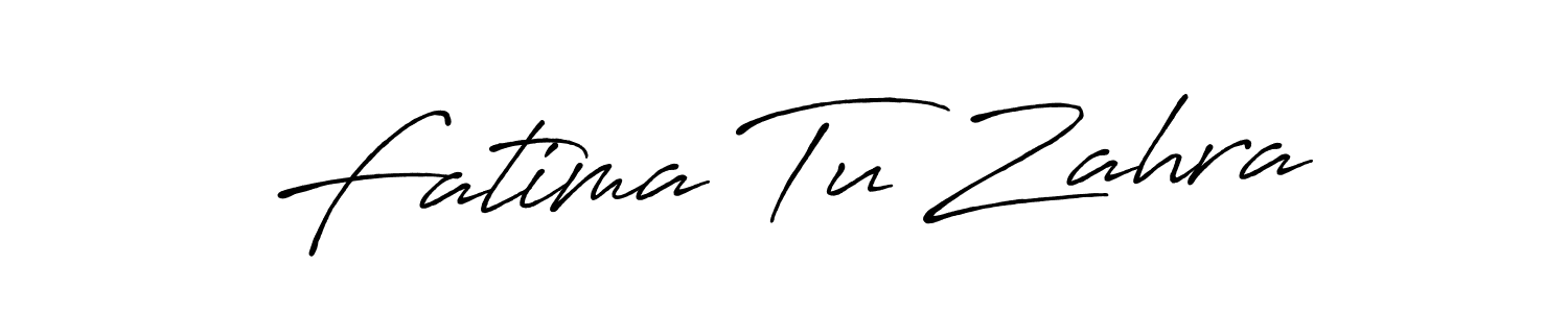 Use a signature maker to create a handwritten signature online. With this signature software, you can design (Antro_Vectra_Bolder) your own signature for name Fatima Tu Zahra. Fatima Tu Zahra signature style 7 images and pictures png