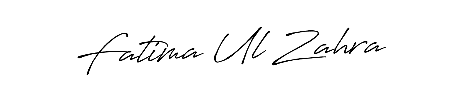 Antro_Vectra_Bolder is a professional signature style that is perfect for those who want to add a touch of class to their signature. It is also a great choice for those who want to make their signature more unique. Get Fatima Ul Zahra name to fancy signature for free. Fatima Ul Zahra signature style 7 images and pictures png