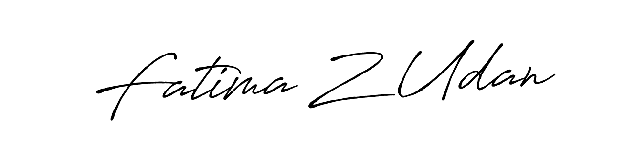 Similarly Antro_Vectra_Bolder is the best handwritten signature design. Signature creator online .You can use it as an online autograph creator for name Fatima Z Udan. Fatima Z Udan signature style 7 images and pictures png
