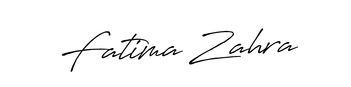 Design your own signature with our free online signature maker. With this signature software, you can create a handwritten (Antro_Vectra_Bolder) signature for name Fatima Zahra. Fatima Zahra signature style 7 images and pictures png