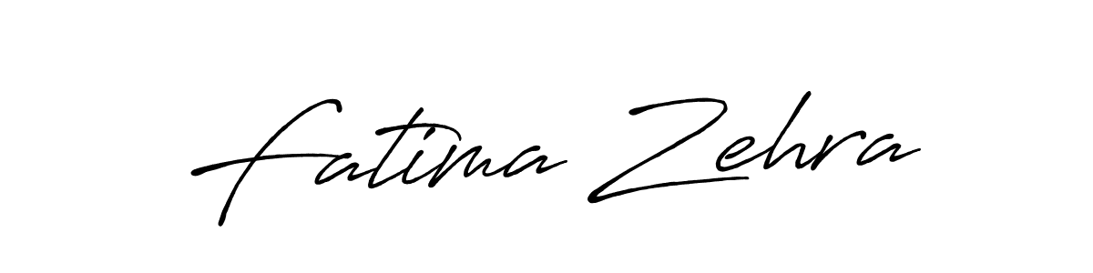 Use a signature maker to create a handwritten signature online. With this signature software, you can design (Antro_Vectra_Bolder) your own signature for name Fatima Zehra. Fatima Zehra signature style 7 images and pictures png