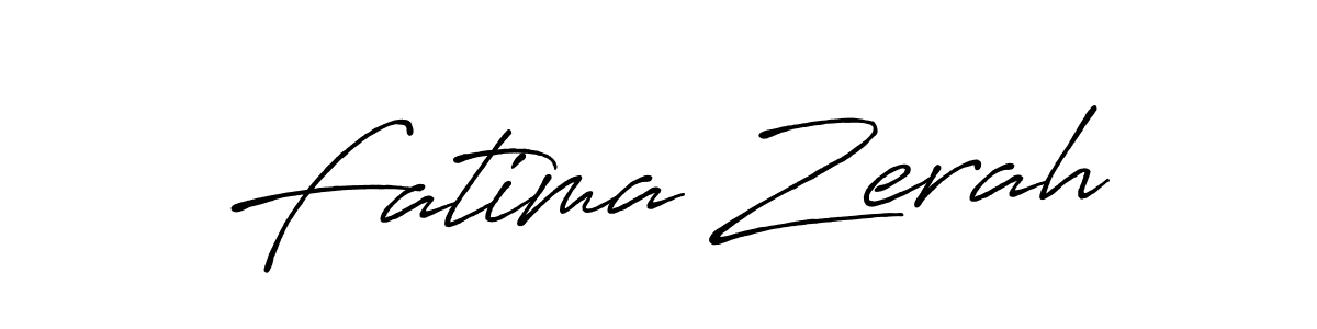 Make a short Fatima Zerah signature style. Manage your documents anywhere anytime using Antro_Vectra_Bolder. Create and add eSignatures, submit forms, share and send files easily. Fatima Zerah signature style 7 images and pictures png