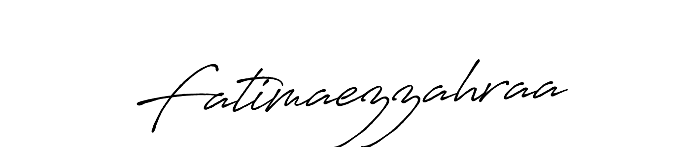 Use a signature maker to create a handwritten signature online. With this signature software, you can design (Antro_Vectra_Bolder) your own signature for name Fatimaezzahraa. Fatimaezzahraa signature style 7 images and pictures png