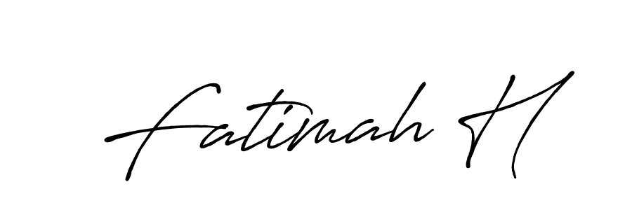 Design your own signature with our free online signature maker. With this signature software, you can create a handwritten (Antro_Vectra_Bolder) signature for name Fatimah H. Fatimah H signature style 7 images and pictures png