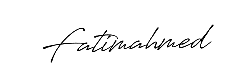 Make a beautiful signature design for name Fatimahmed. With this signature (Antro_Vectra_Bolder) style, you can create a handwritten signature for free. Fatimahmed signature style 7 images and pictures png