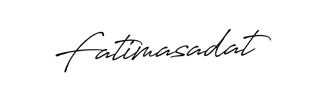 How to make Fatimasadat signature? Antro_Vectra_Bolder is a professional autograph style. Create handwritten signature for Fatimasadat name. Fatimasadat signature style 7 images and pictures png