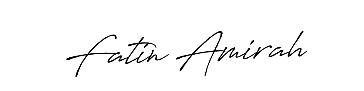 The best way (Antro_Vectra_Bolder) to make a short signature is to pick only two or three words in your name. The name Fatin Amirah include a total of six letters. For converting this name. Fatin Amirah signature style 7 images and pictures png