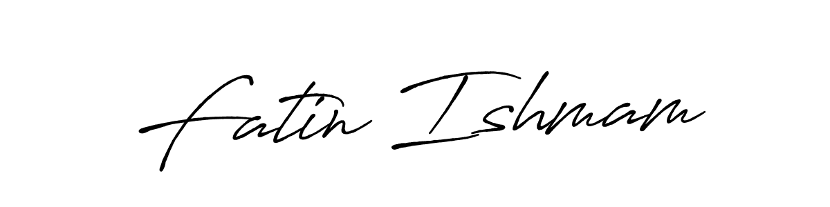 It looks lik you need a new signature style for name Fatin Ishmam. Design unique handwritten (Antro_Vectra_Bolder) signature with our free signature maker in just a few clicks. Fatin Ishmam signature style 7 images and pictures png