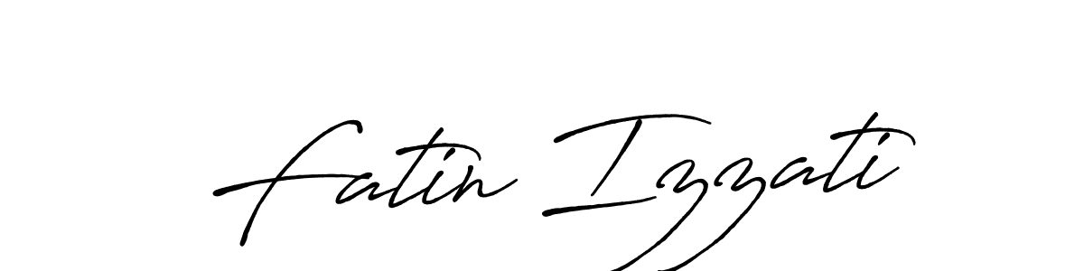 Once you've used our free online signature maker to create your best signature Antro_Vectra_Bolder style, it's time to enjoy all of the benefits that Fatin Izzati name signing documents. Fatin Izzati signature style 7 images and pictures png