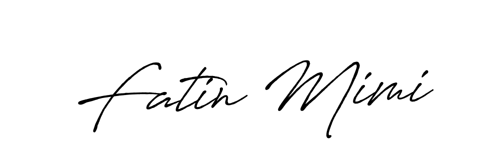 It looks lik you need a new signature style for name Fatin Mimi. Design unique handwritten (Antro_Vectra_Bolder) signature with our free signature maker in just a few clicks. Fatin Mimi signature style 7 images and pictures png