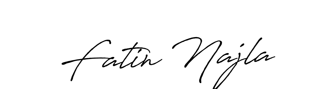 Once you've used our free online signature maker to create your best signature Antro_Vectra_Bolder style, it's time to enjoy all of the benefits that Fatin Najla name signing documents. Fatin Najla signature style 7 images and pictures png