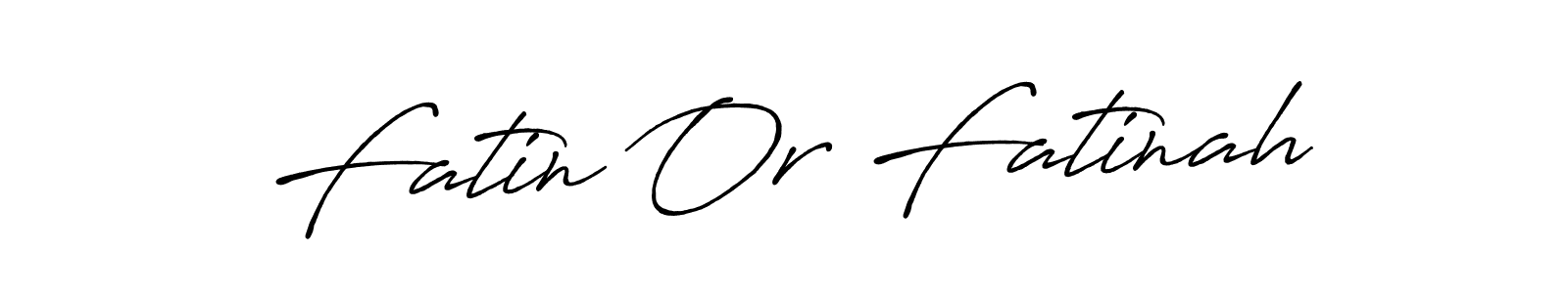 Antro_Vectra_Bolder is a professional signature style that is perfect for those who want to add a touch of class to their signature. It is also a great choice for those who want to make their signature more unique. Get Fatin Or Fatinah name to fancy signature for free. Fatin Or Fatinah signature style 7 images and pictures png