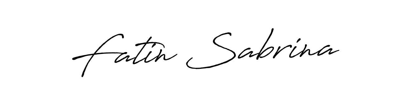 It looks lik you need a new signature style for name Fatin Sabrina. Design unique handwritten (Antro_Vectra_Bolder) signature with our free signature maker in just a few clicks. Fatin Sabrina signature style 7 images and pictures png