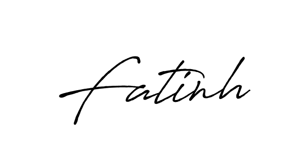 Fatinh stylish signature style. Best Handwritten Sign (Antro_Vectra_Bolder) for my name. Handwritten Signature Collection Ideas for my name Fatinh. Fatinh signature style 7 images and pictures png