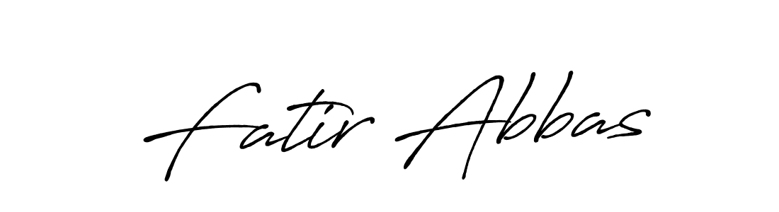 How to make Fatir Abbas signature? Antro_Vectra_Bolder is a professional autograph style. Create handwritten signature for Fatir Abbas name. Fatir Abbas signature style 7 images and pictures png