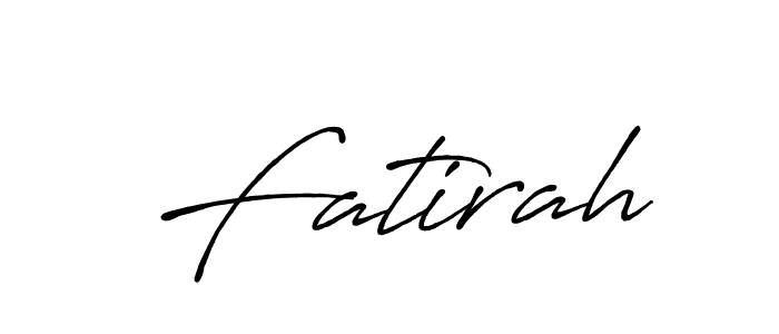 Antro_Vectra_Bolder is a professional signature style that is perfect for those who want to add a touch of class to their signature. It is also a great choice for those who want to make their signature more unique. Get Fatirah name to fancy signature for free. Fatirah signature style 7 images and pictures png
