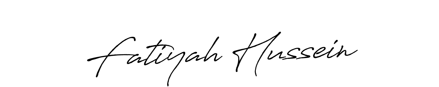 Use a signature maker to create a handwritten signature online. With this signature software, you can design (Antro_Vectra_Bolder) your own signature for name Fatiyah Hussein. Fatiyah Hussein signature style 7 images and pictures png