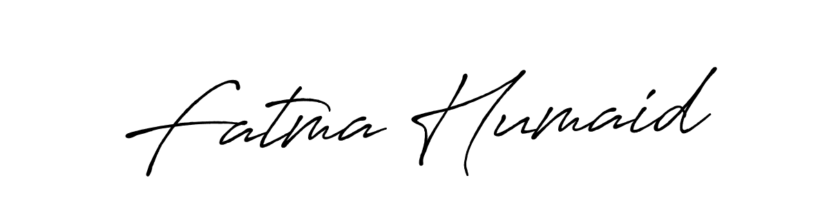 It looks lik you need a new signature style for name Fatma Humaid. Design unique handwritten (Antro_Vectra_Bolder) signature with our free signature maker in just a few clicks. Fatma Humaid signature style 7 images and pictures png
