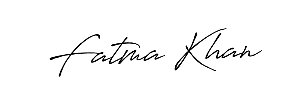 Fatma Khan stylish signature style. Best Handwritten Sign (Antro_Vectra_Bolder) for my name. Handwritten Signature Collection Ideas for my name Fatma Khan. Fatma Khan signature style 7 images and pictures png