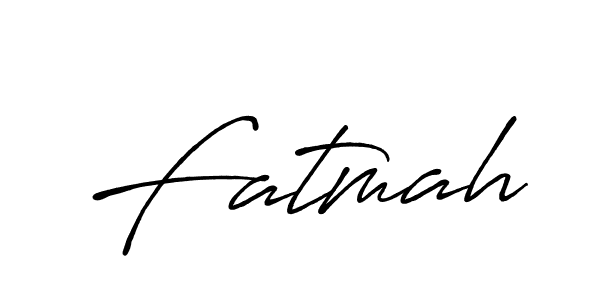 How to make Fatmah name signature. Use Antro_Vectra_Bolder style for creating short signs online. This is the latest handwritten sign. Fatmah signature style 7 images and pictures png