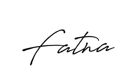 Make a beautiful signature design for name Fatna. With this signature (Antro_Vectra_Bolder) style, you can create a handwritten signature for free. Fatna signature style 7 images and pictures png