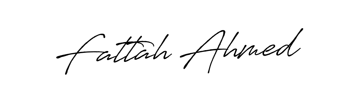 Also You can easily find your signature by using the search form. We will create Fattah Ahmed name handwritten signature images for you free of cost using Antro_Vectra_Bolder sign style. Fattah Ahmed signature style 7 images and pictures png