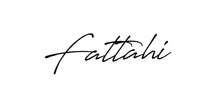 How to make Fattahi name signature. Use Antro_Vectra_Bolder style for creating short signs online. This is the latest handwritten sign. Fattahi signature style 7 images and pictures png