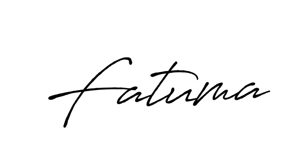 Create a beautiful signature design for name Fatuma. With this signature (Antro_Vectra_Bolder) fonts, you can make a handwritten signature for free. Fatuma signature style 7 images and pictures png