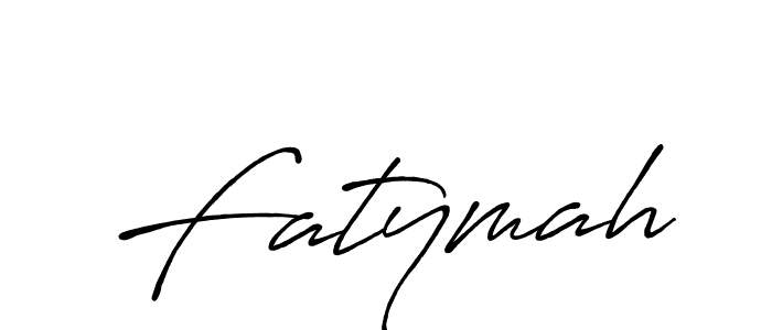 Make a beautiful signature design for name Fatymah. With this signature (Antro_Vectra_Bolder) style, you can create a handwritten signature for free. Fatymah signature style 7 images and pictures png