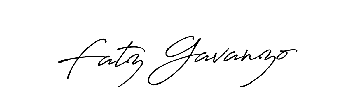 Fatz Gavanzo stylish signature style. Best Handwritten Sign (Antro_Vectra_Bolder) for my name. Handwritten Signature Collection Ideas for my name Fatz Gavanzo. Fatz Gavanzo signature style 7 images and pictures png