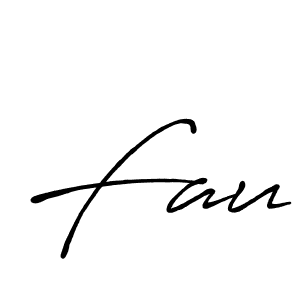 Make a beautiful signature design for name Fau. With this signature (Antro_Vectra_Bolder) style, you can create a handwritten signature for free. Fau signature style 7 images and pictures png